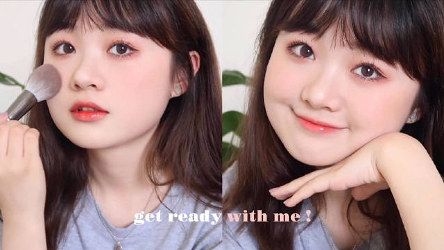 GRWM | 韩系清透日常妆容+穿搭分享...